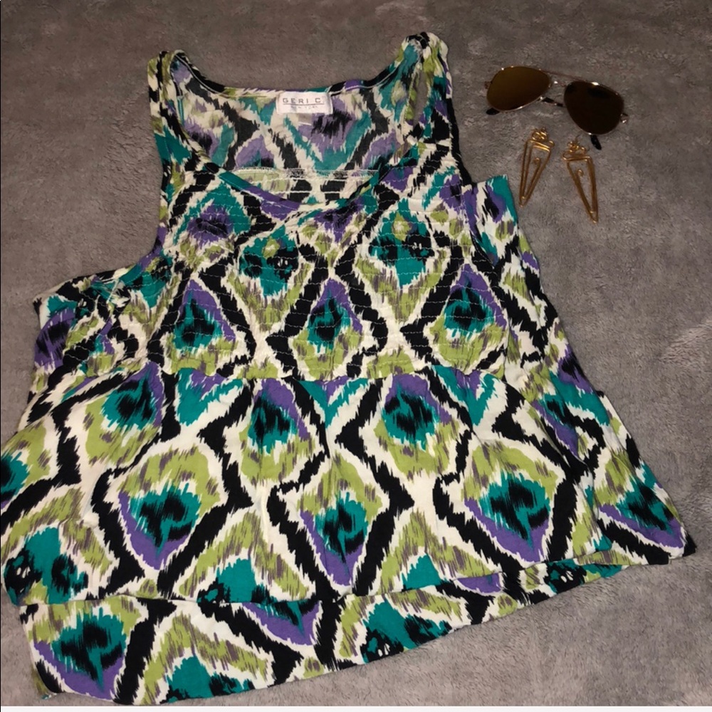 Multi-Colored Tribal Maxi Dress